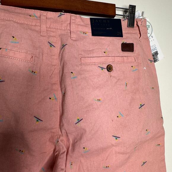 Jachs New York Stretch Chino Bleecker Short in Pink NWT Size 29 - Picture 4 of 6